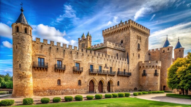 Castle palace in Alija del Infantado in the province of Le?n, Castilla y Le?n, Spain, castle