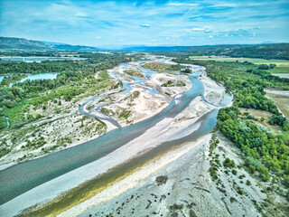 Durance River - Near Manosque (Provence, France)