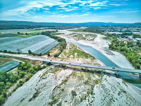 Durance River - Near Manosque (Provence, France)