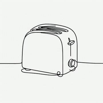 recommend clip art: toaster silhouette thin lines