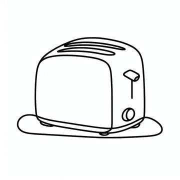 recommend clip art: toaster silhouette thin lines