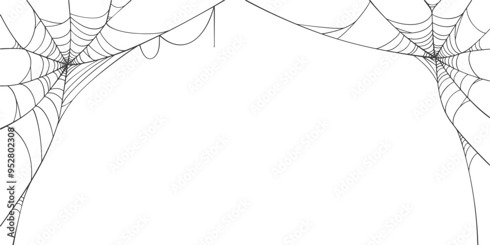 Canvas Prints spider web line art vector eps