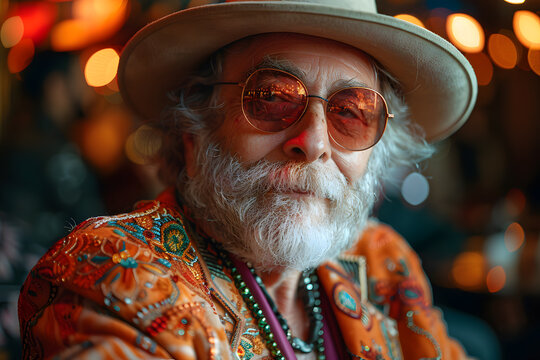 Elderly Couple on the Dance Floor Having Fun – Celebrating Love and Joy in Life