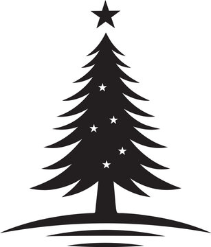 christmas tree silhouette