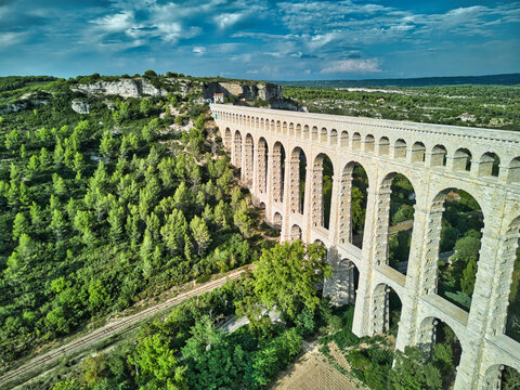 The Roquefavour Aqueduct near Aix-en-Provence (France)