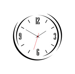 clock isolated on white