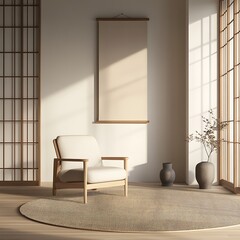 Modern living room interior design with stylish floor