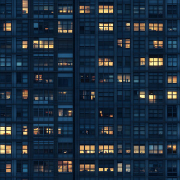 seamless glass facade building night texture tile modern skyscraper urban city cloud light dark windows for surface mapping architecture game design 2d flat	