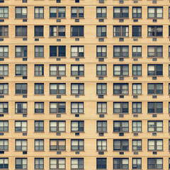 Fototapeta premium seamless building facade texture tile modern urban city concrete glass windows for surface mapping architecture game design 2d flat 