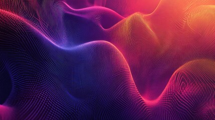 Fototapeta premium Abstract Wavy Pattern with Red, Orange, and Blue Lines