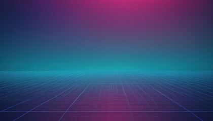 Abstract grid pattern on a blue and pink gradient background.