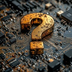Metal Question Mark on Chipset