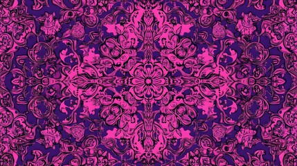 Floral, Flowers, Shapes, Pink and Purple, Abstract Image, Texture, Pattern Background, Wallpaper, Smartphone Cover and Screen, Cell Phone, PC, Laptop, 9:16 and 16:9 Format