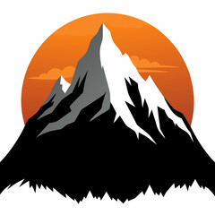 Mountain Silhouette Vector Art