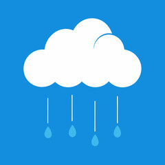 Rainy Cloud Vector Art