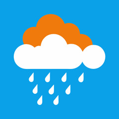 Rainy Cloud Vector Art