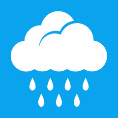Rainy Cloud Vector Art