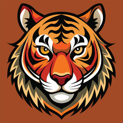 Obraz premium tiger head vector