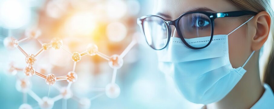 Researcher developing antisense oligonucleotides for gene regulation, genetic control, biopharma advancement