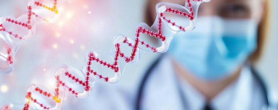 Researcher developing antisense oligonucleotides for gene regulation, genetic control, biopharma advancement