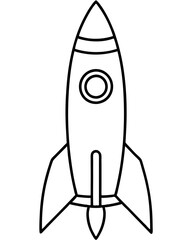 Rocket Launch Vector Art