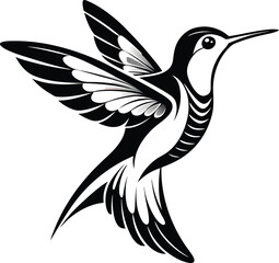 Obraz premium illustration of a hamming bird