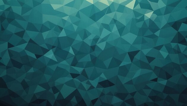 Abstract teal geometric background with triangle pattern.