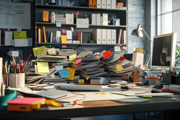 The Chaos of Creativity: A Desk Overflowing with Inspiration and Unfinished Business.