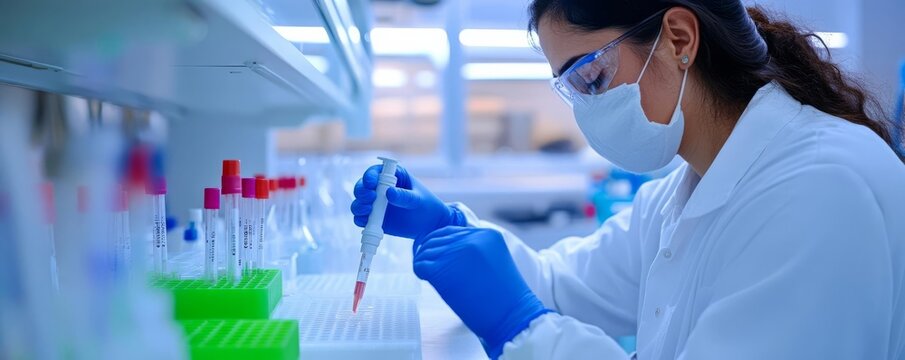 Researcher testing biopharmaceuticals in preclinical animal models, efficacy testing, biomedical research