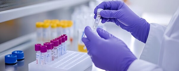 Researcher testing monoclonal antibodies against viral infections, antiviral therapy, immune targeting