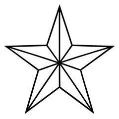 star isolated on white