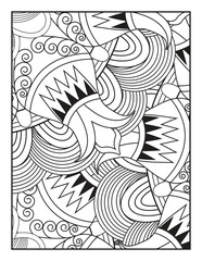 Mandala Coloring Book For Adult. Mandala Coloring Book. Ornamental mandala adult coloring book page.