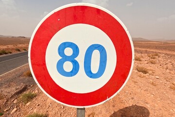 Speed Limit Sign 80 Km