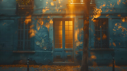 Obraz premium Modern Parisian Street with Contemporary Buildings | Elegant Urban Architecture in the Heart of Paris