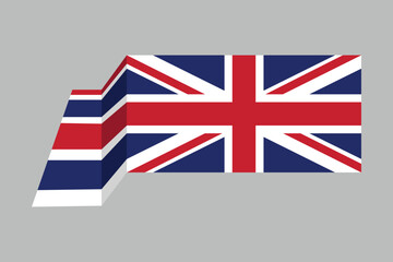 United Kingdom flag, The British flag, the UK flag, United Kingdom sign, United Kingdom British Flag, national flag of Great Britain, Flag of United Kingdom, Colorful, Standard color, Vector illustrat