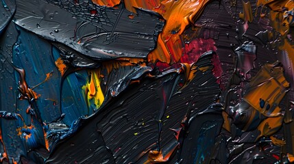 Heavy oil paint texture background abstract dark color