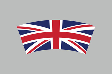 United Kingdom flag, The British flag, the UK flag, United Kingdom sign, United Kingdom British Flag, national flag of Great Britain, Flag of United Kingdom, Colorful, Standard color, Vector illustrat