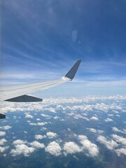 Obraz premium view from airplane window