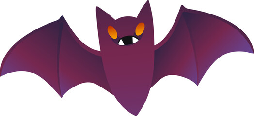 Spooky Halloween Bat (Gradient Color Style)