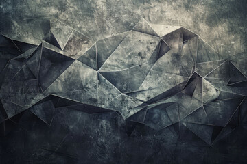 A black and white photo of a wall with a lot of triangles