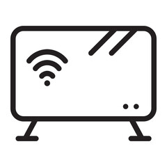tv monitor line icon
