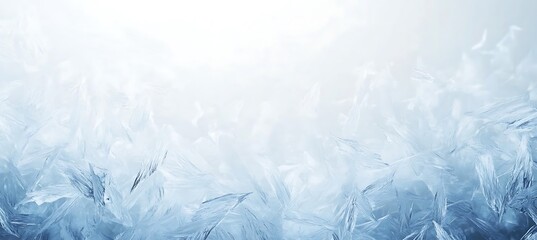 A cool, abstract ice pattern background with a central area for text
