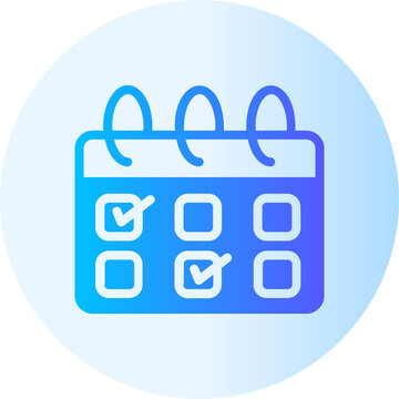 calendar gradient icon