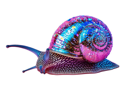 recommend clip art: a colorful snail with a shell
