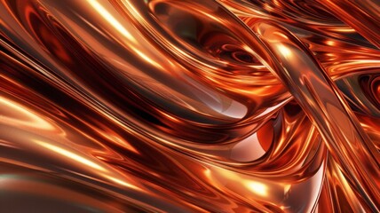 Abstract chrome Y2K fluid background. Gold  liquid copper and gold surface metal futuristic texture.Mental health chromemorphism  modern aesthetic. Trendy  Brutalism