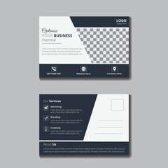 Geometrical simple Postcard Design