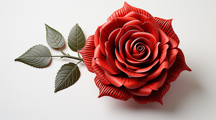 red rose photo generative ai