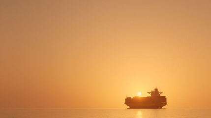 Fototapeta premium Massive Container Ship at Sea | Global Maritime Freight Transport and Logistics in Action