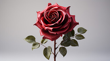 red rose photo generative ai