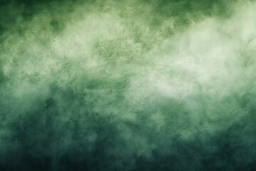 Abstract green grunge background texture with fog, vintage paper